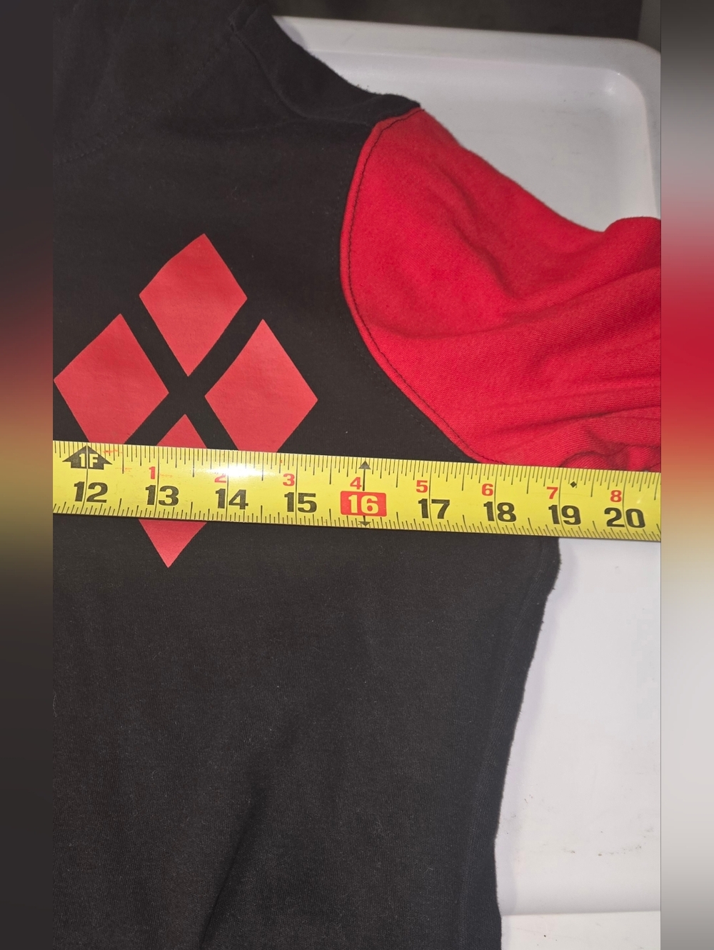 Harley Quinn Joker Red and Black Zip-Up Hoodie - Picture 3 of 10